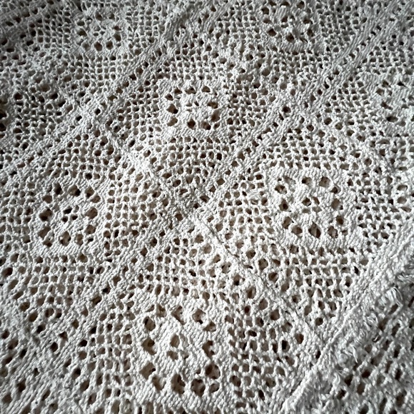 Gorgeous Cotton Round Crochet Table Cloth from Spain - Picture 1 of 5